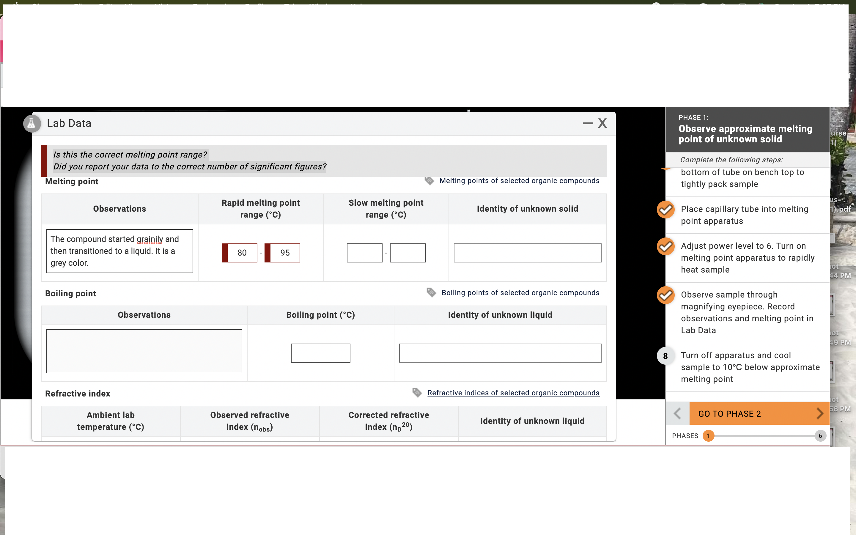 lab-data-is-this-the-correct-melting-point-range-did-chegg