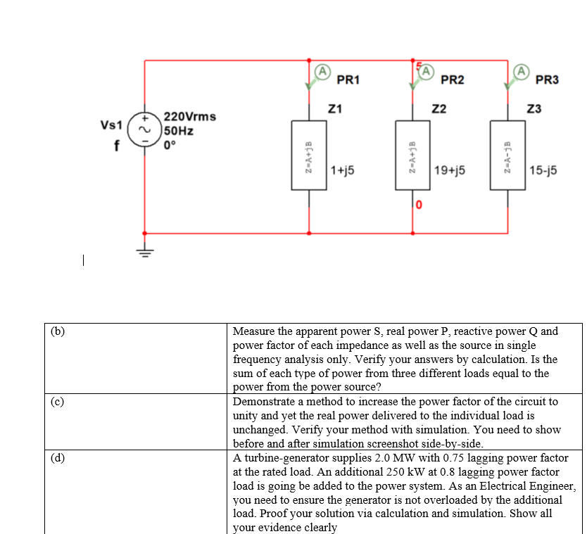 Solved Question 1 Single Phase Ac Circuit A Singlephase 