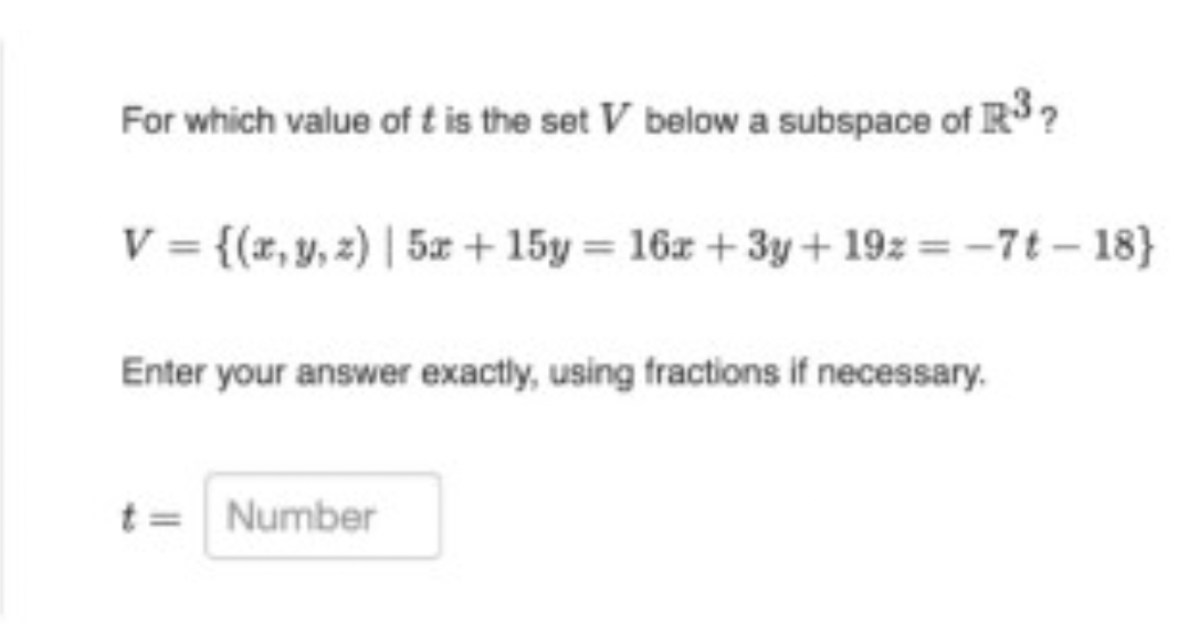 solved-for-which-value-of-t-is-the-set-v-below-a-subspace-of-chegg