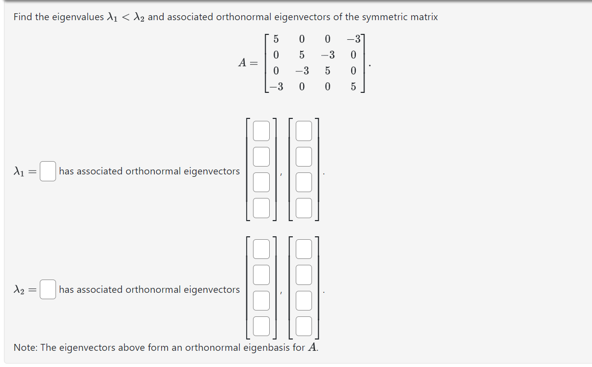Solved Find the eigenvalues λ1