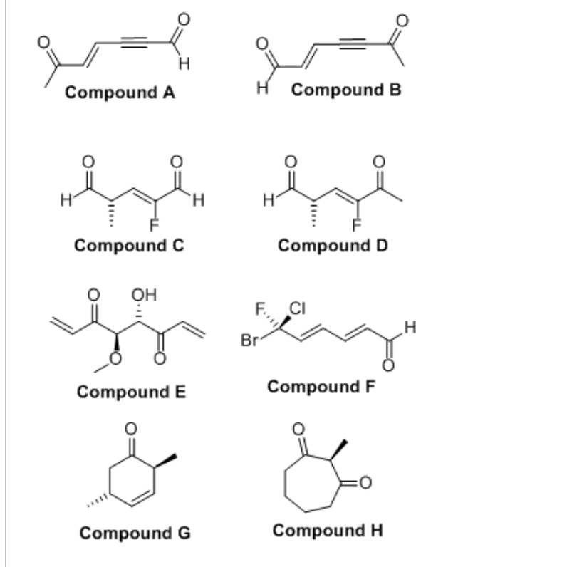 Solved H Compound A H Compound B الله الله H H Compound C | Chegg.com