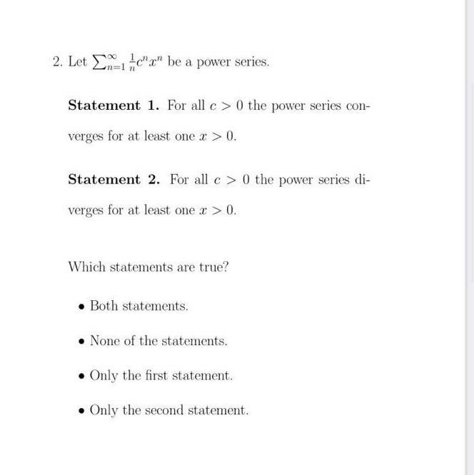 power of 2 series in c