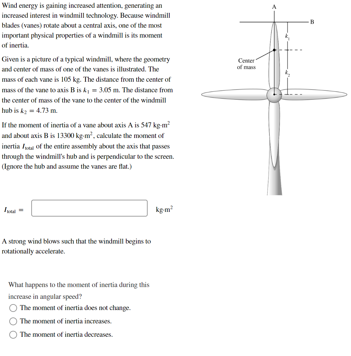 Solved Wind energy is gaining increased attention, | Chegg.com