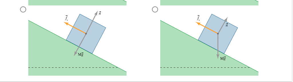 Solved An object of mass M rests on a ramp. There is | Chegg.com
