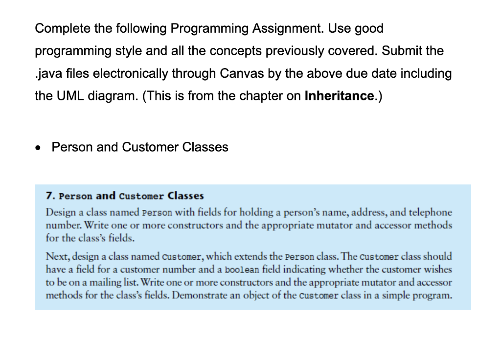 Solved Complete the following Programming Assignment. Use | Chegg.com