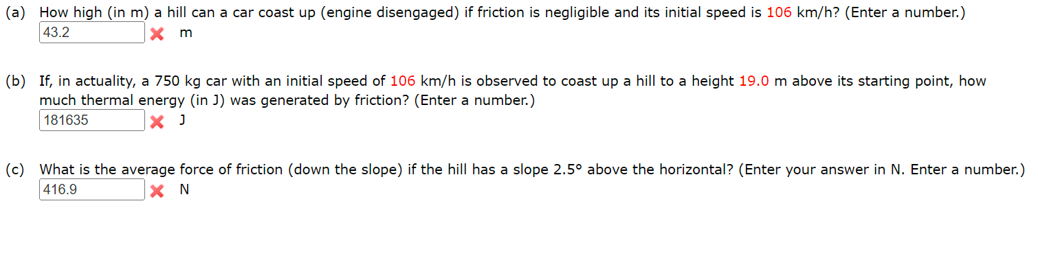 how high a hill can a car coast up