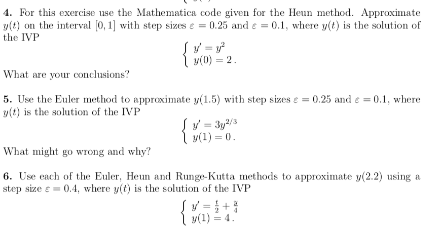 Solved 4. For this exercise use the Mathematica code given | Chegg.com