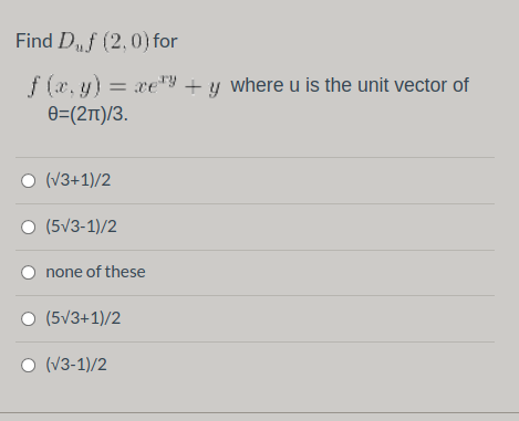 Find D 2 0 For F X Y Very Y Where U Is The Chegg Com