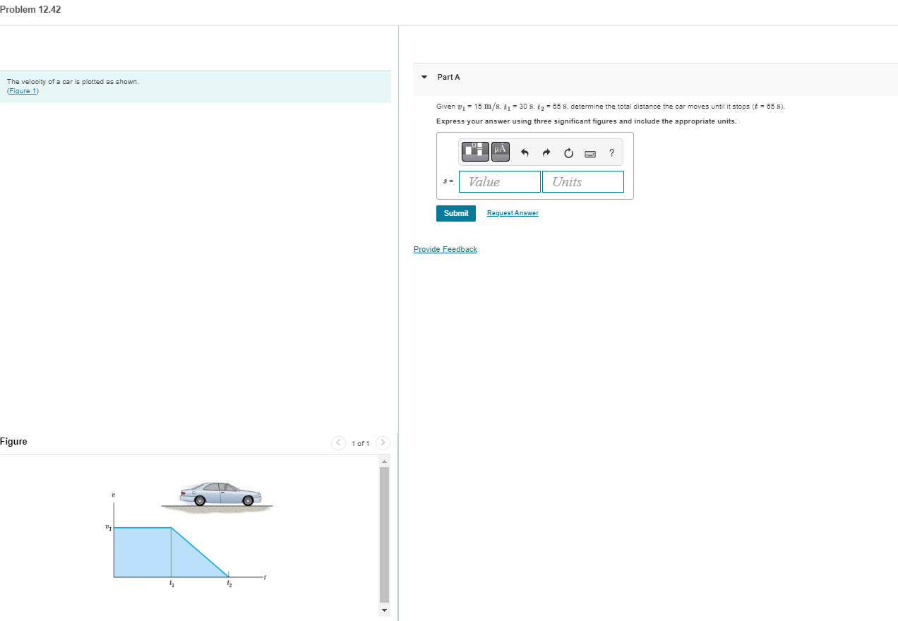 Solved The velocity of a car is plotted as shown. Part A | Chegg.com