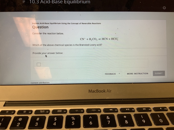 Solved 10.3 Acid-Base Equilibrium Explain Acid-Base | Chegg.com