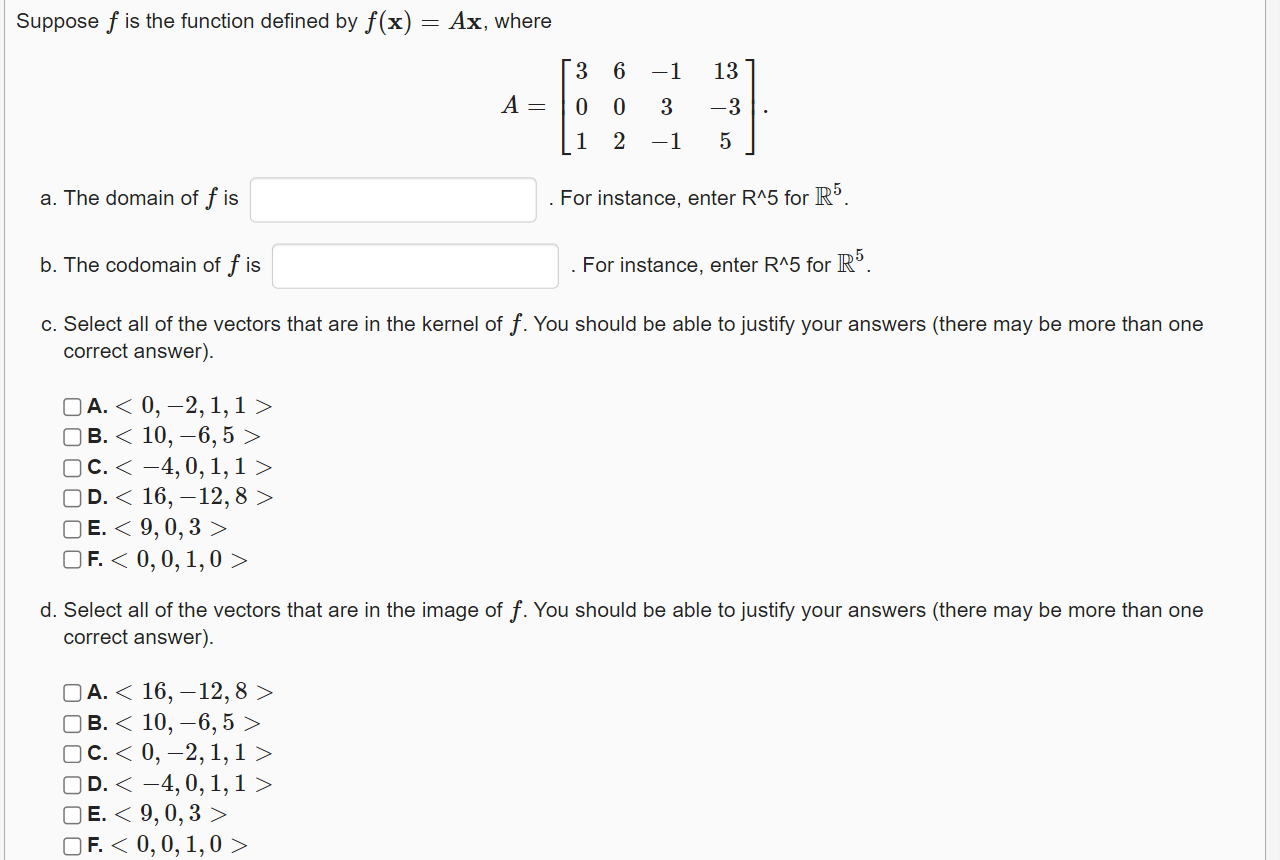 Solved 1 Point Part 1 Basic Properties Of Linear Trans Chegg Com