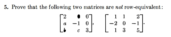 Solved 5. Prove that the following two matrices are not Chegg