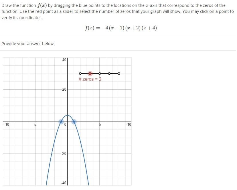 Solved Draw the function f(x) by dragging the blue points to | Chegg.com