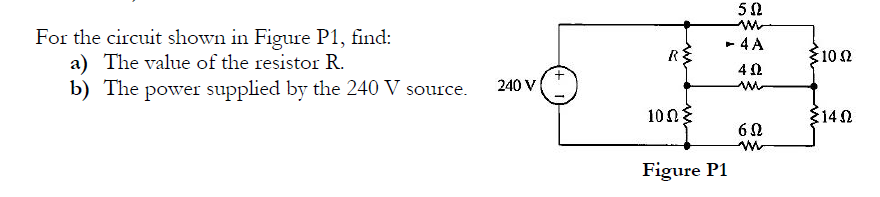 Solved For the circuit shown in Figure P1, find: a) The | Chegg.com