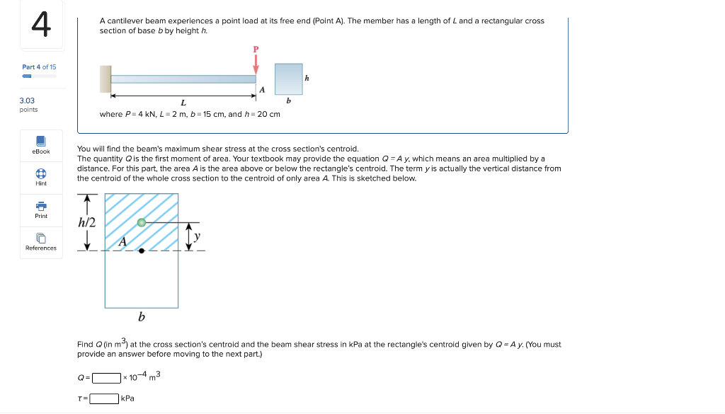 solved-4-a-cantilever-beam-experiences-a-point-load-at-its-chegg