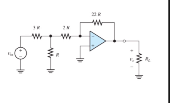Solved Op-amps Find the voltage gain in the op-amp circuit | Chegg.com