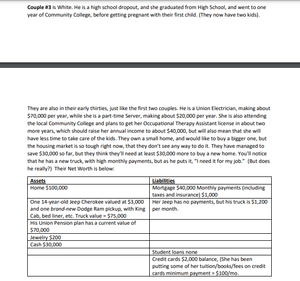 Solved I need the total value of assets, liabilties, and the | Chegg.com