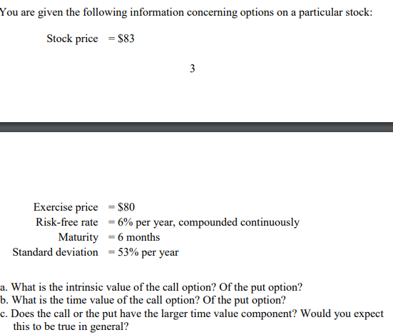 Solved You are given the following information concerning | Chegg.com