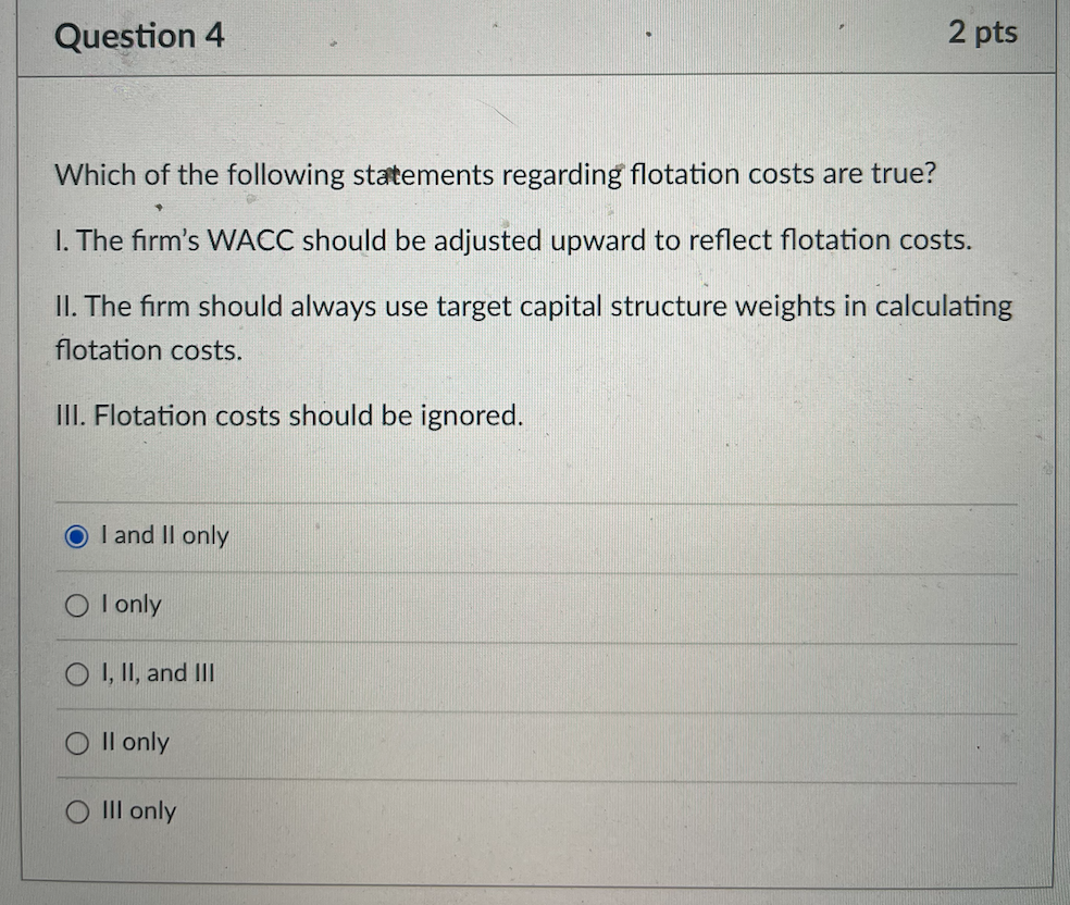 Solved Question 4 2 pts Which of the following statements | Chegg.com