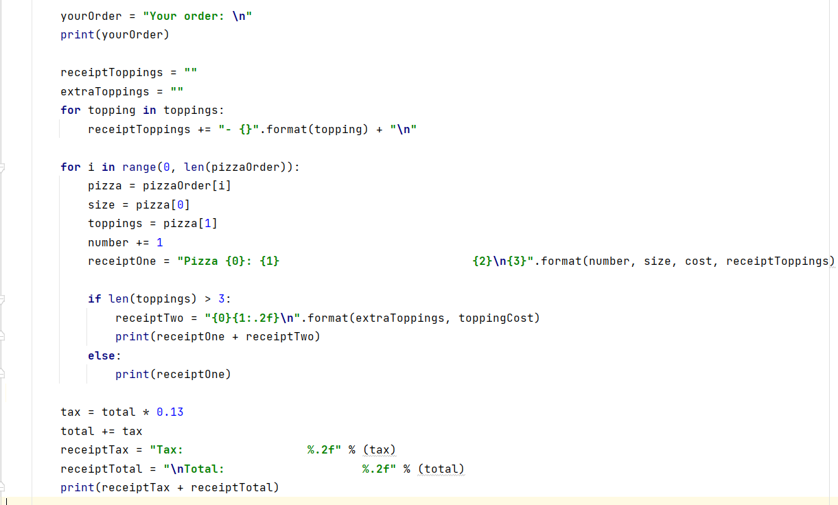I have a receipt program where you would input a | Chegg.com