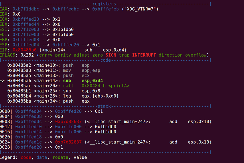 Solved AX: Oxb7f1ddbc −−> Oxbfffedbc --> Oxbfffefeb | Chegg.com