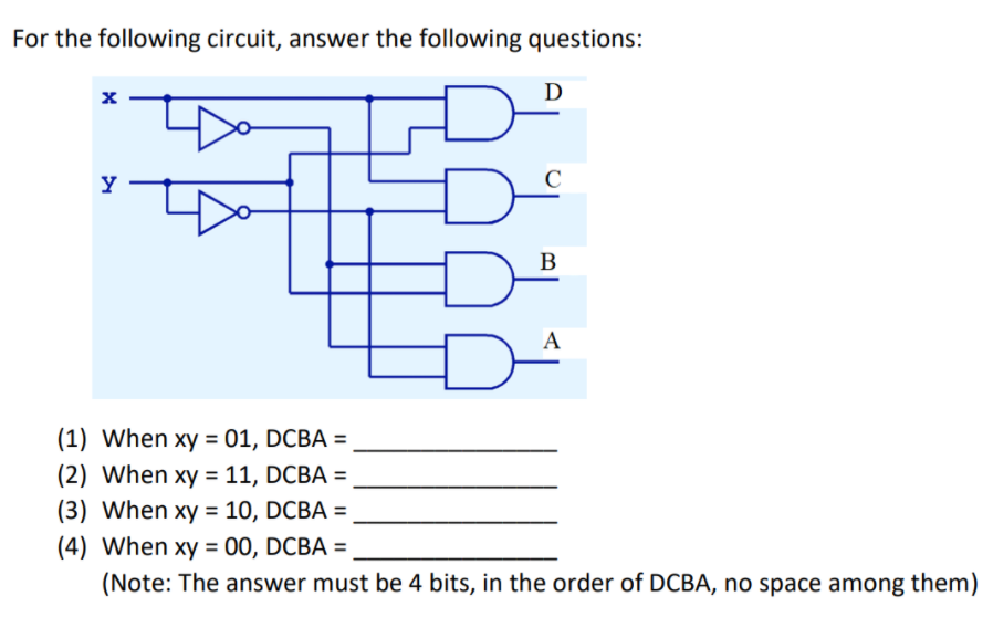 Solved For The Following Circuit, Answer The Following | Chegg.com