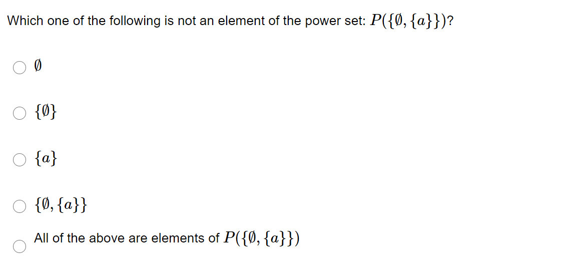 Solved Which one of the following is not an element of the | Chegg.com