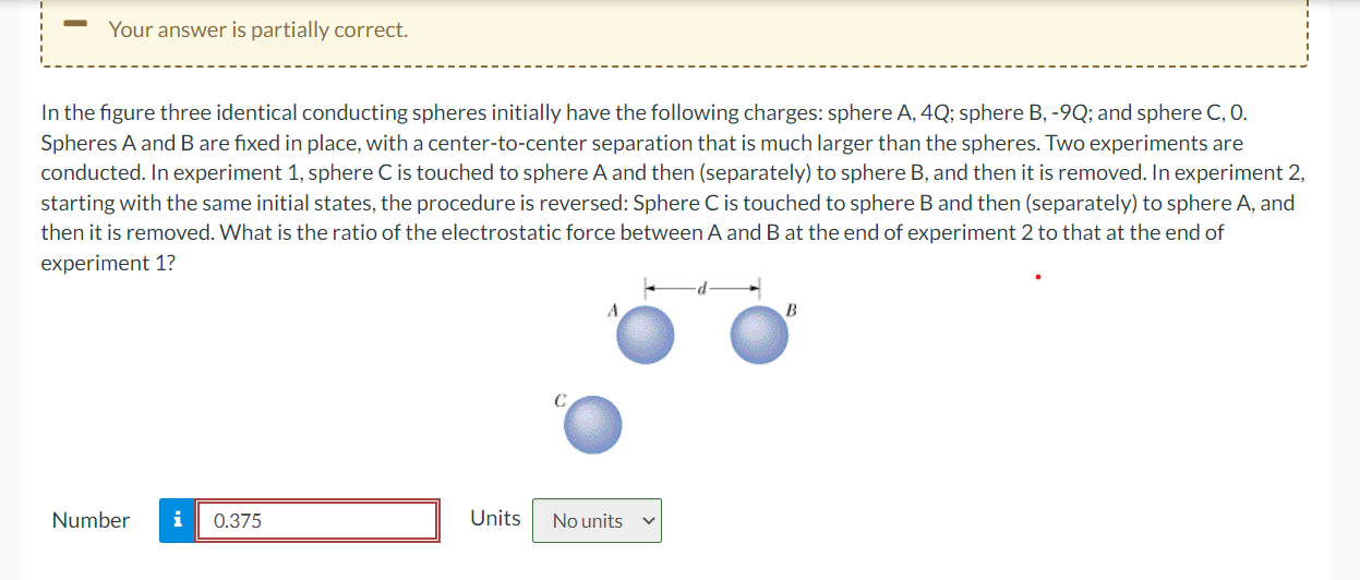 Solved In The Figure Three Identical Conducting Spheres | Chegg.com