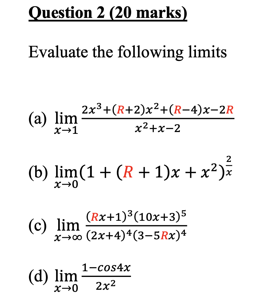 solved-question-2-20-marks-evaluate-the-following-limits-chegg