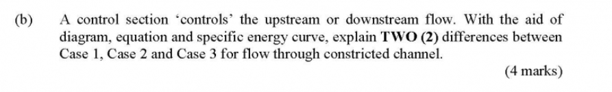 Solved (b) A control section controls' the upstream or | Chegg.com