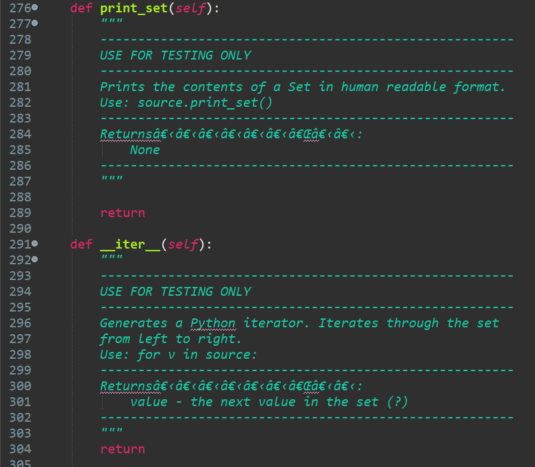 Solved def print_set(self): USE FOR TESTING ONLY Prints the | Chegg.com