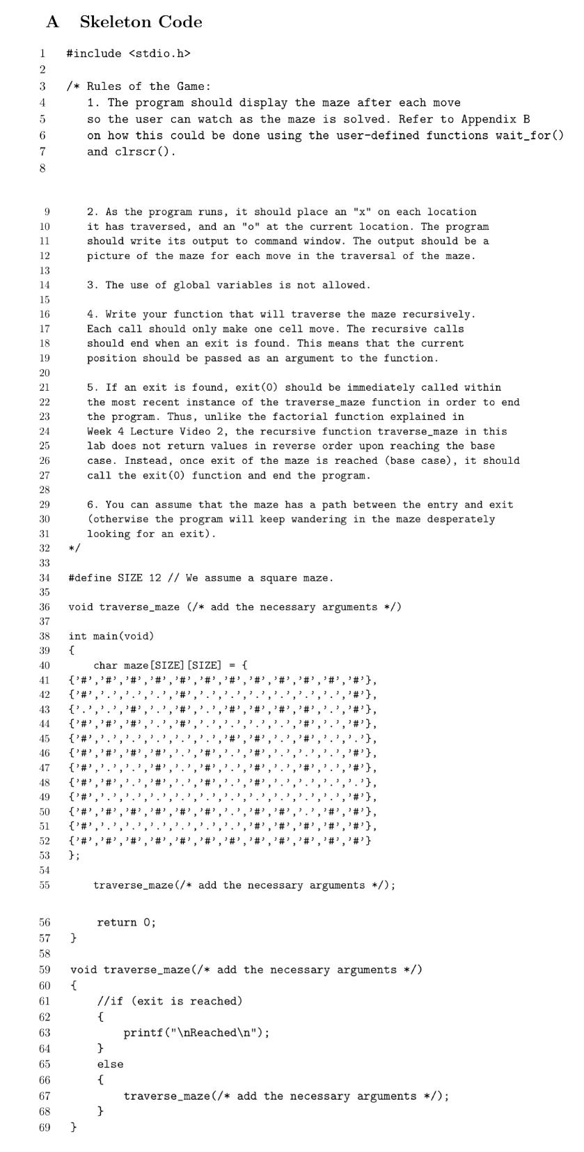 Solved 2 Programming Exercises - ( Language Complete the | Chegg.com