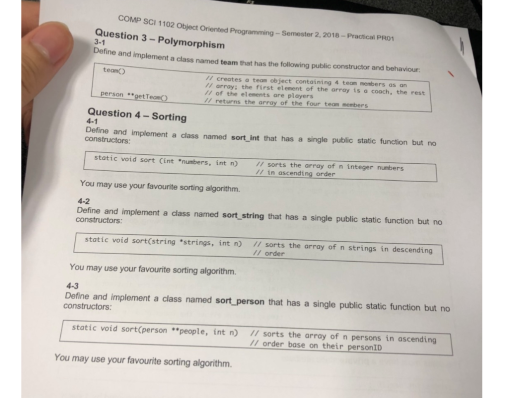 A S G Enter M COMP SCI 1102 Obiect Oriented | Chegg.com