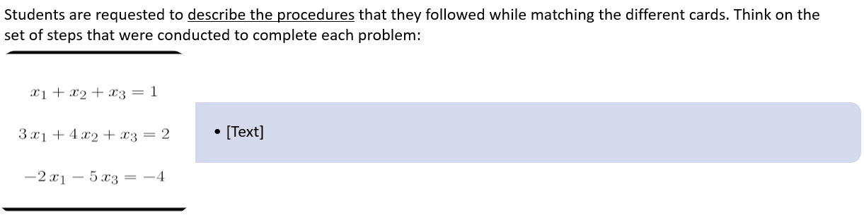 Solved This is a system of linear eqautions example from the | Chegg.com