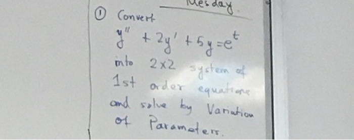 Solved Convert y
