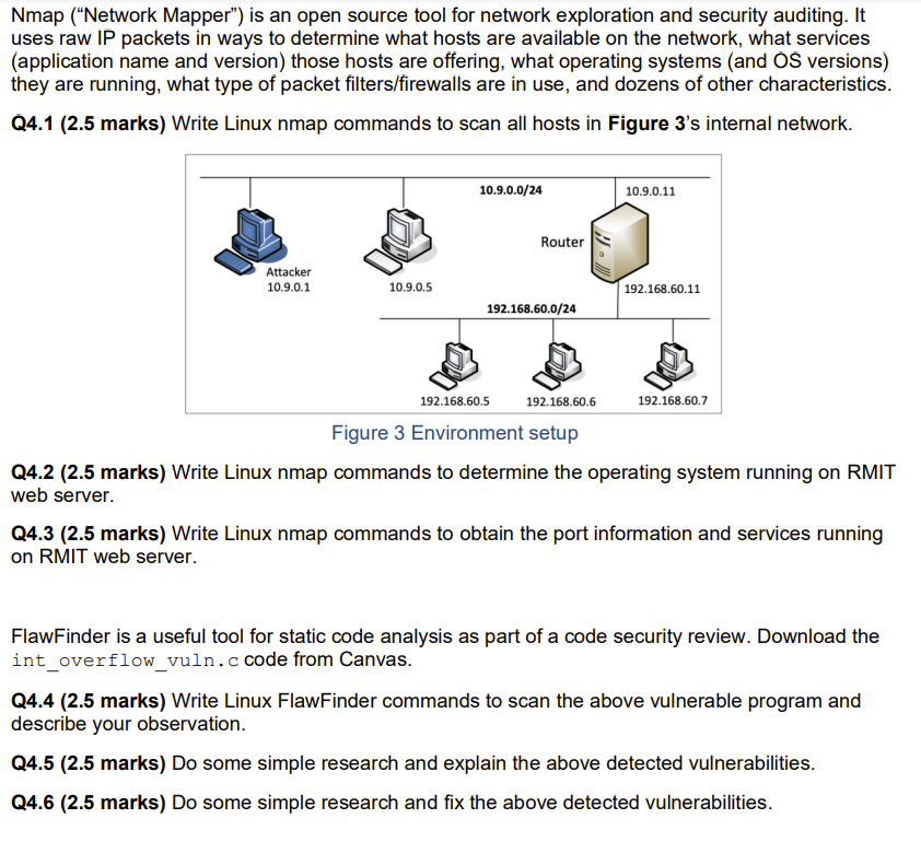 Nmap Network Mapper Is An Open Source Tool For Chegg Com   PhpW3EHmo