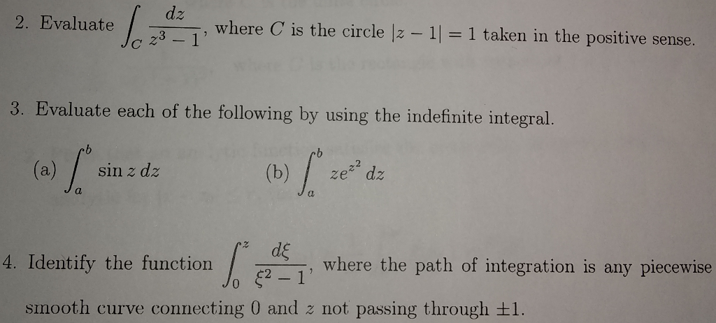 Solved Dz 2 Evaluate Where C Is The Circle 2 1 1 T - 