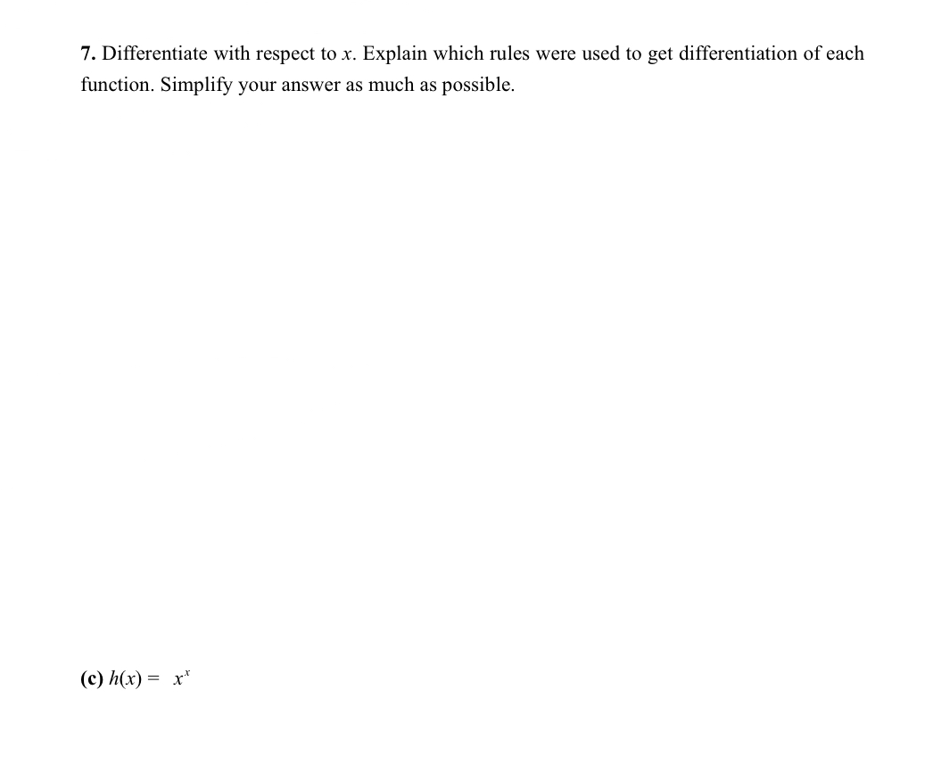 Solved Differentiate with respect to x. ﻿Explain which rules | Chegg.com