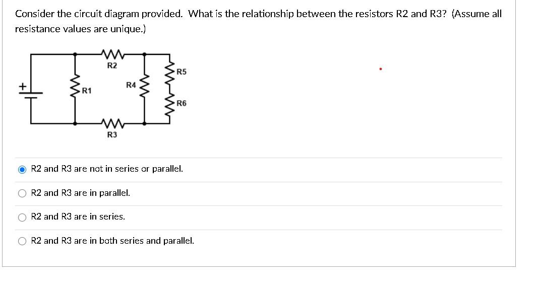 Solved Consider The Circuit Diagram Provided What Is The