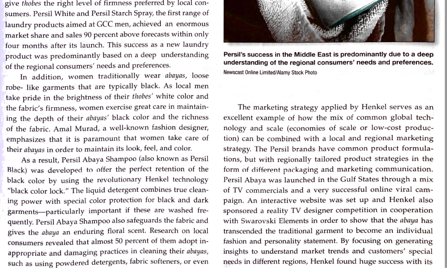 Solved Please read Henkel’s Persil: A “Glocal” | Chegg.com