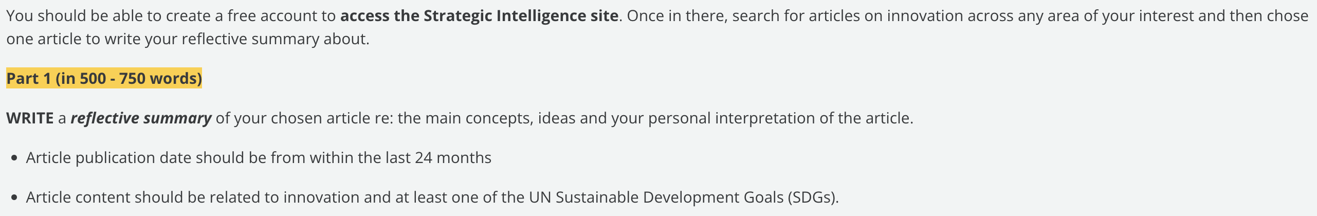 You should be able to create a free account to access the Strategic Intelligence site. Once in there, search for articles on 
