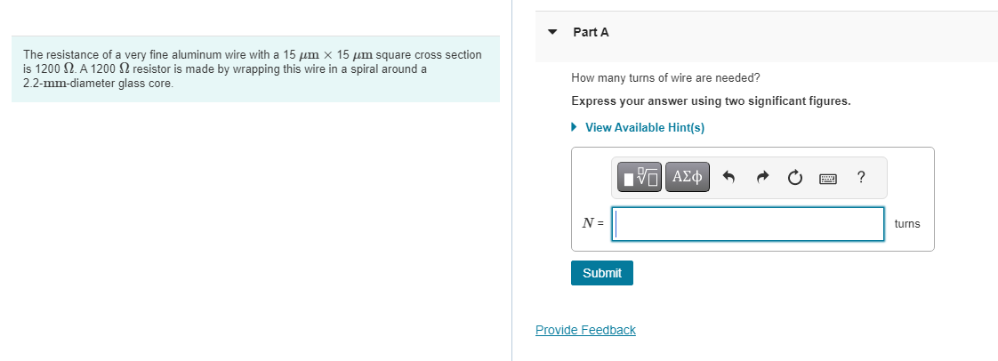 Solved The resistance of a very fine aluminum wire with a | Chegg.com