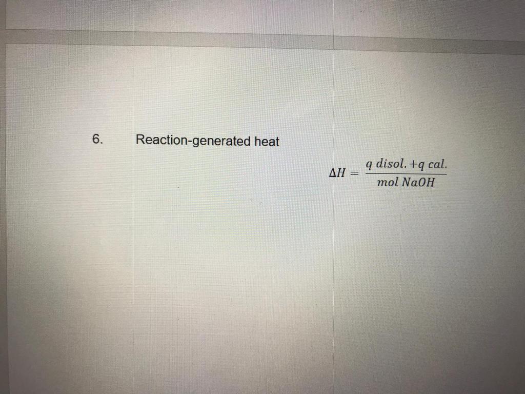 Solved Part B: NaOH Neutralization Heat With HCI Results | Chegg.com