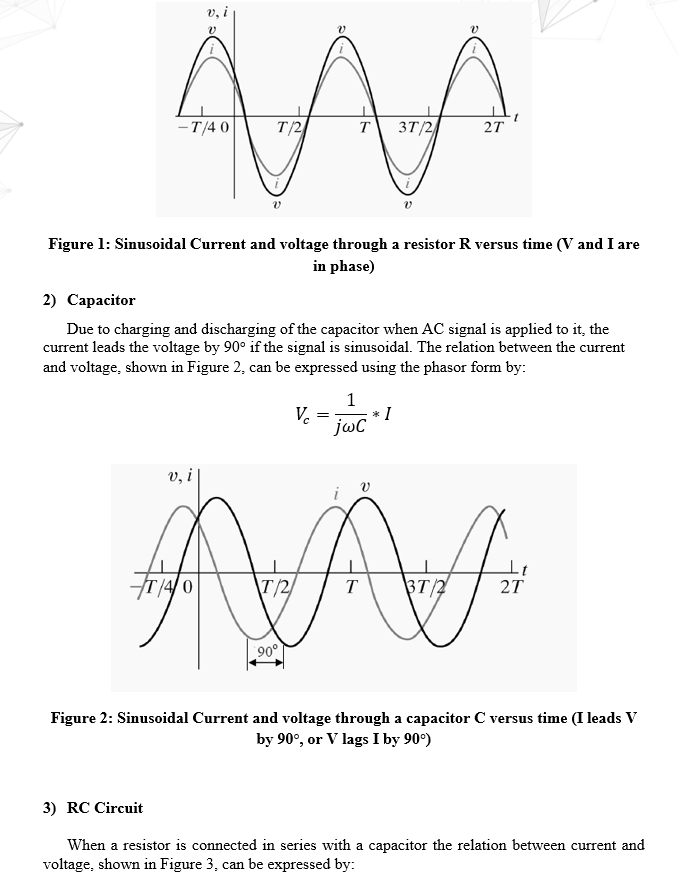 Solved 1.1 Objectives: • To study the sine wave AC voltage | Chegg.com