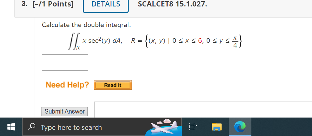 Solved Calculate The Double Integral. | Chegg.com