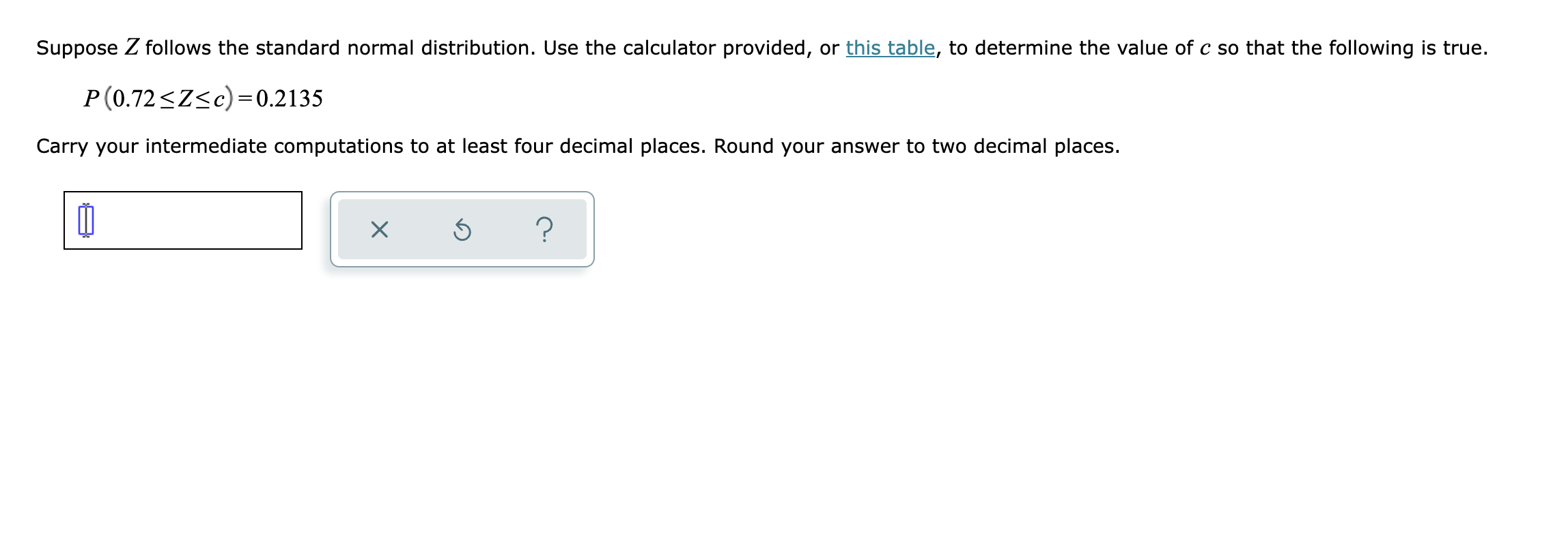 Solved Suppose Z follows the standard normal distribution.