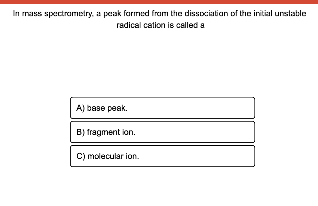 Solved of particles In a mass spectrometry experiment, the