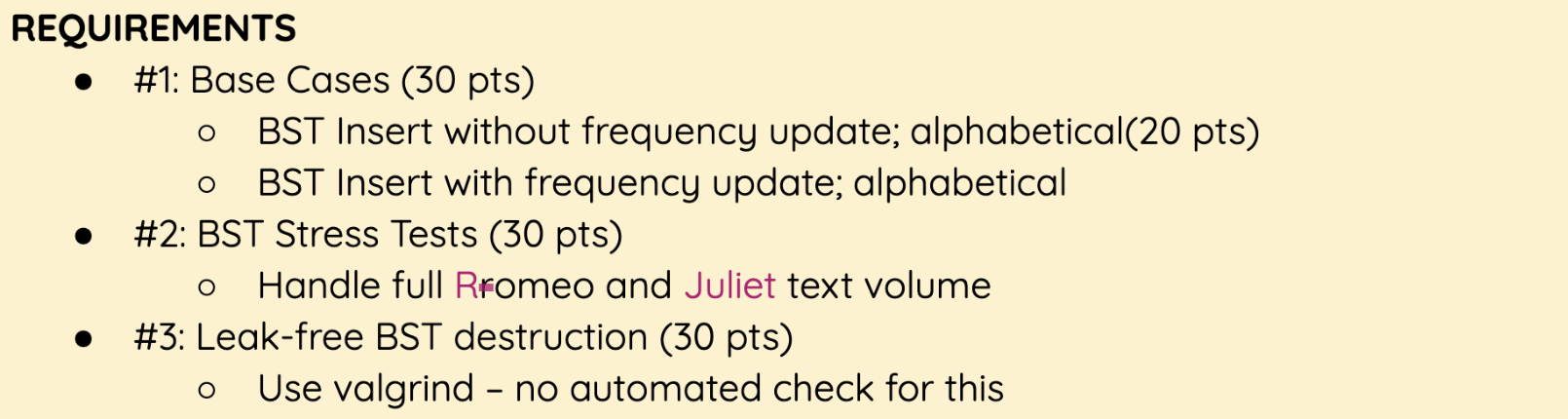 Solved We will be using a binary search tree to help us | Chegg.com