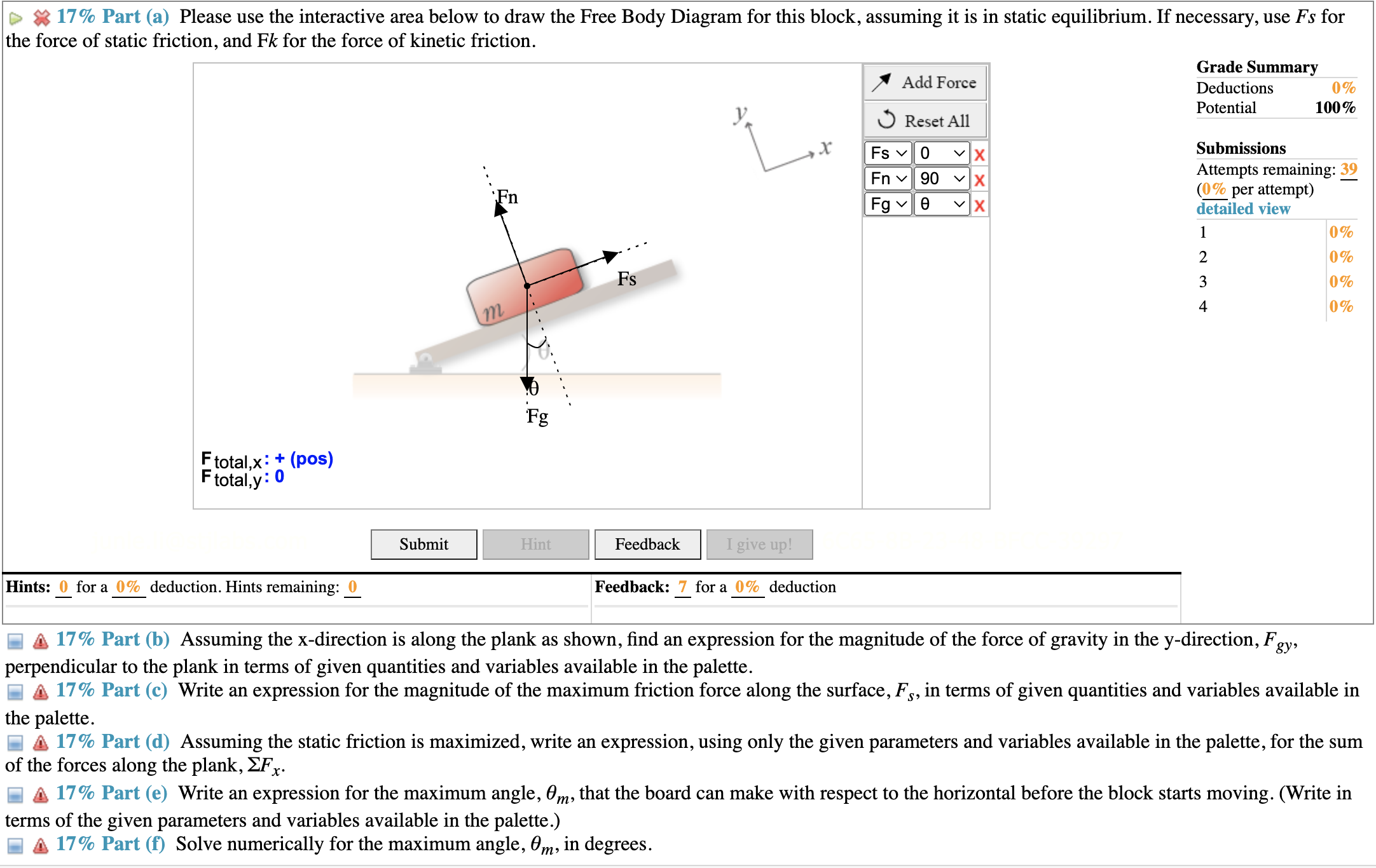 solved-7-problem-10-a-block-with-a-mass-of-m-1-5-kg-chegg