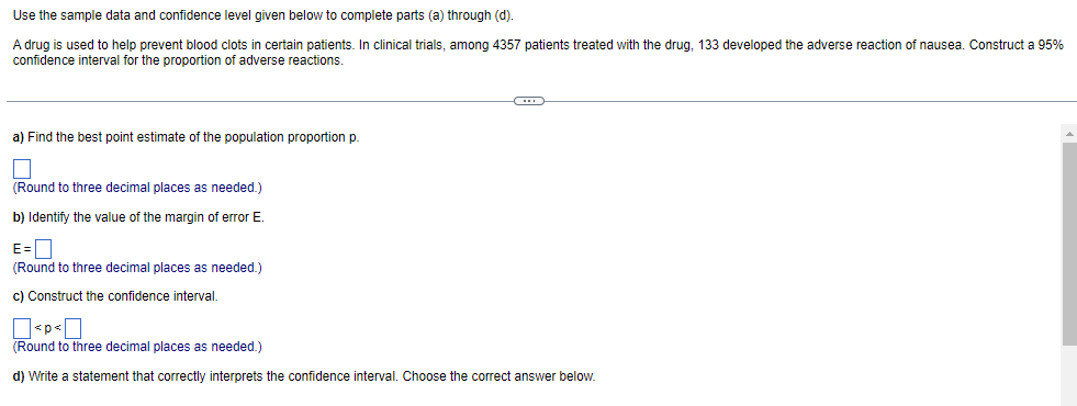 Solved A One Has 95 Confidence That The Interval From The Chegg